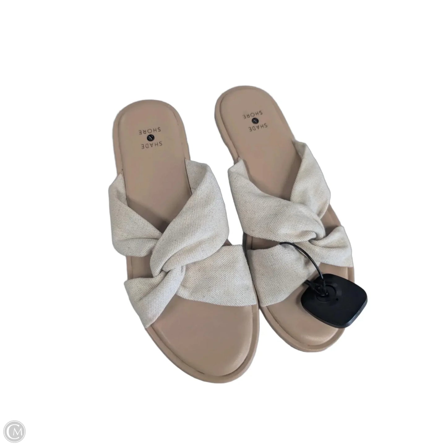 Sandals Flats By Shade & Shore In Ivory, Size: 8