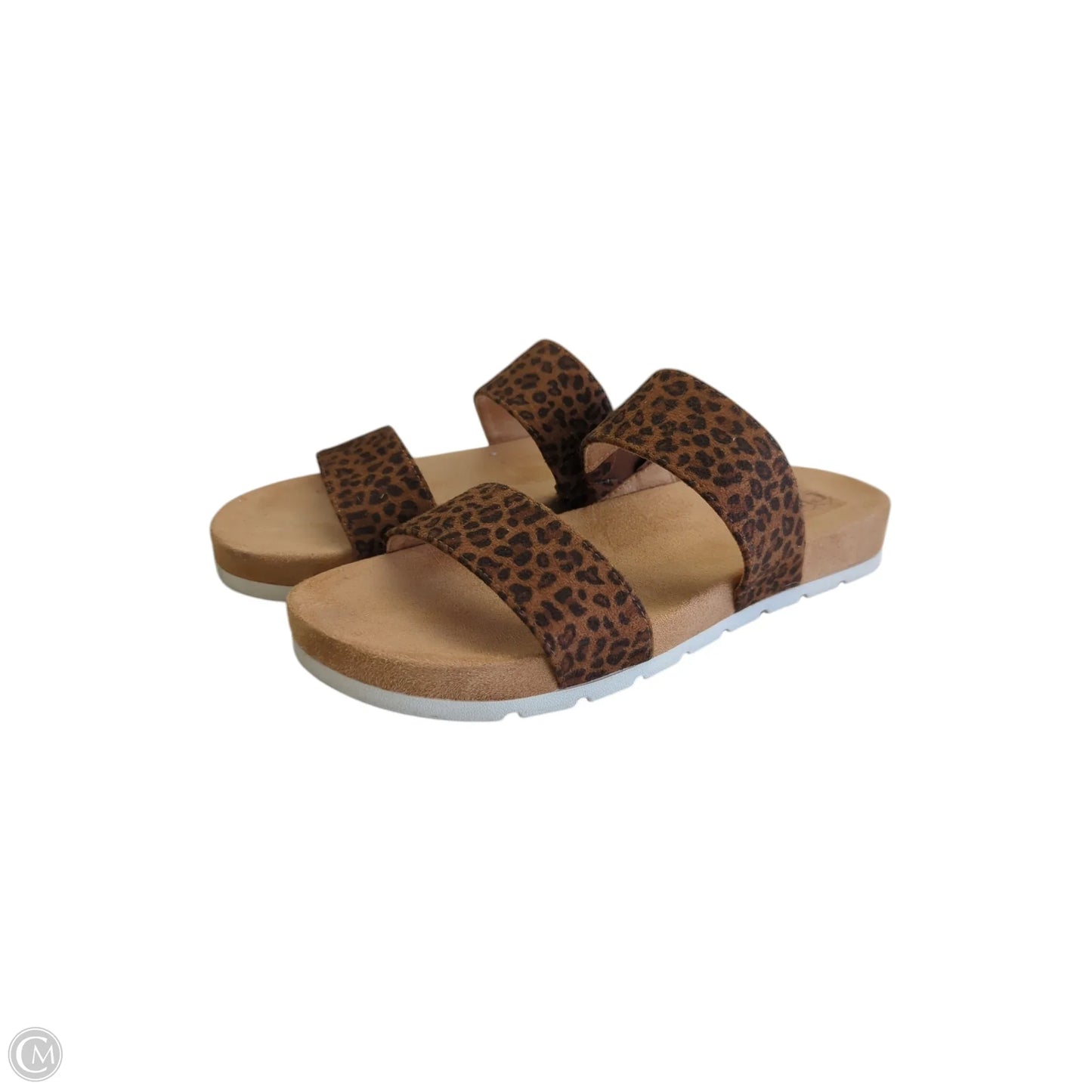 Sandals Flats By Cliffs By White Mountain In Leopard Print, Size: 8