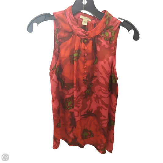 Top Sleeveless By J. Crew In Red, Size: Xs