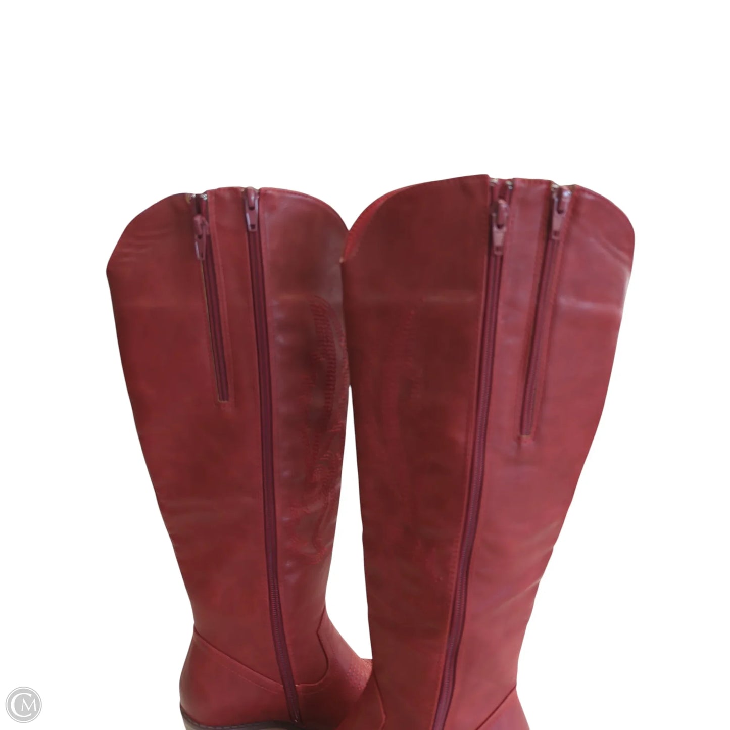 Boots Western By Pierre Dumas In Red, Size: 6.5