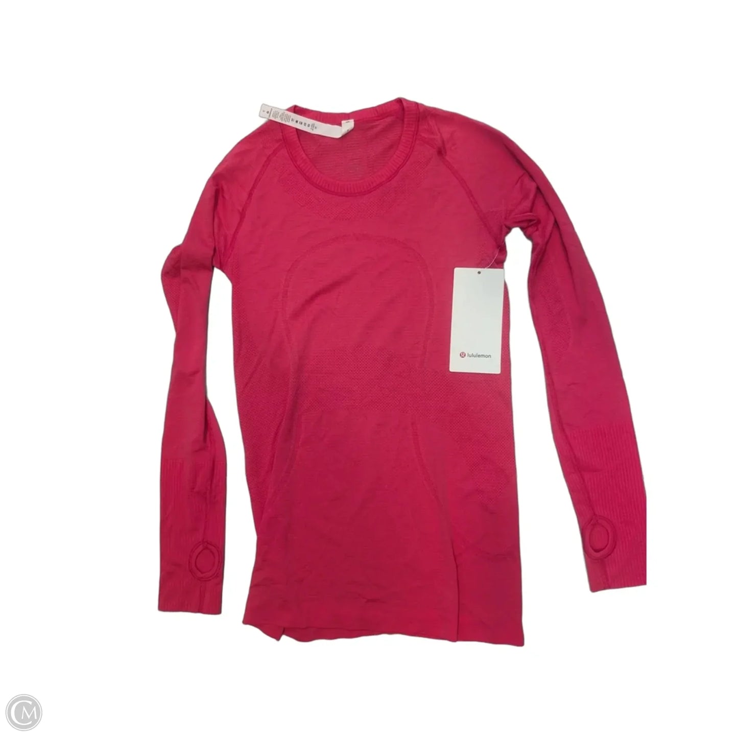 Athletic Top Long Sleeve Crewneck By Lululemon In Pink, Size: 6