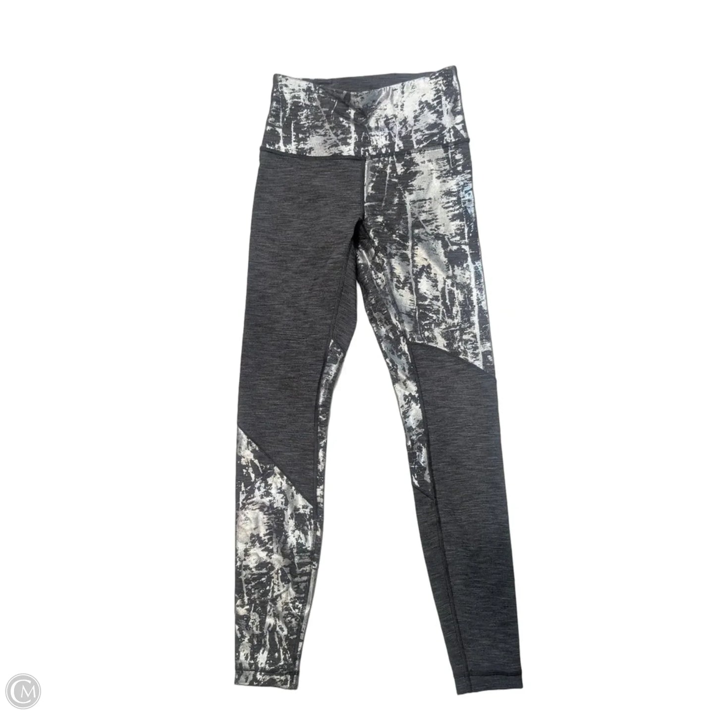 Athletic Leggings By Lululemon In Silver, Size: 4
