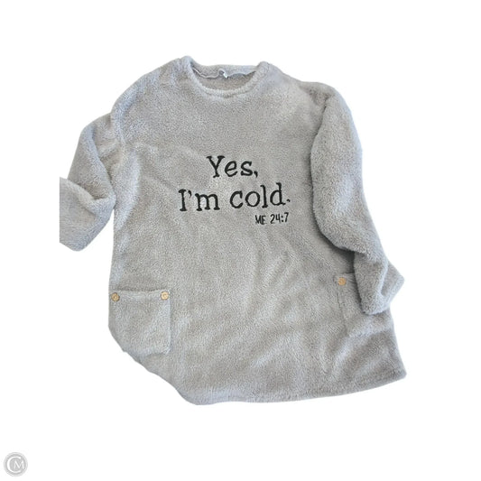 Sweater By Clothes Mentor In Grey, Size: Xl
