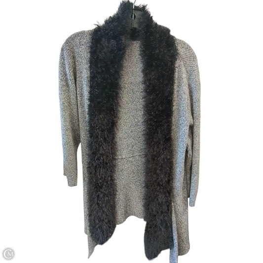 Cardigan By Clothes Mentor In Black & White, Size: Xl