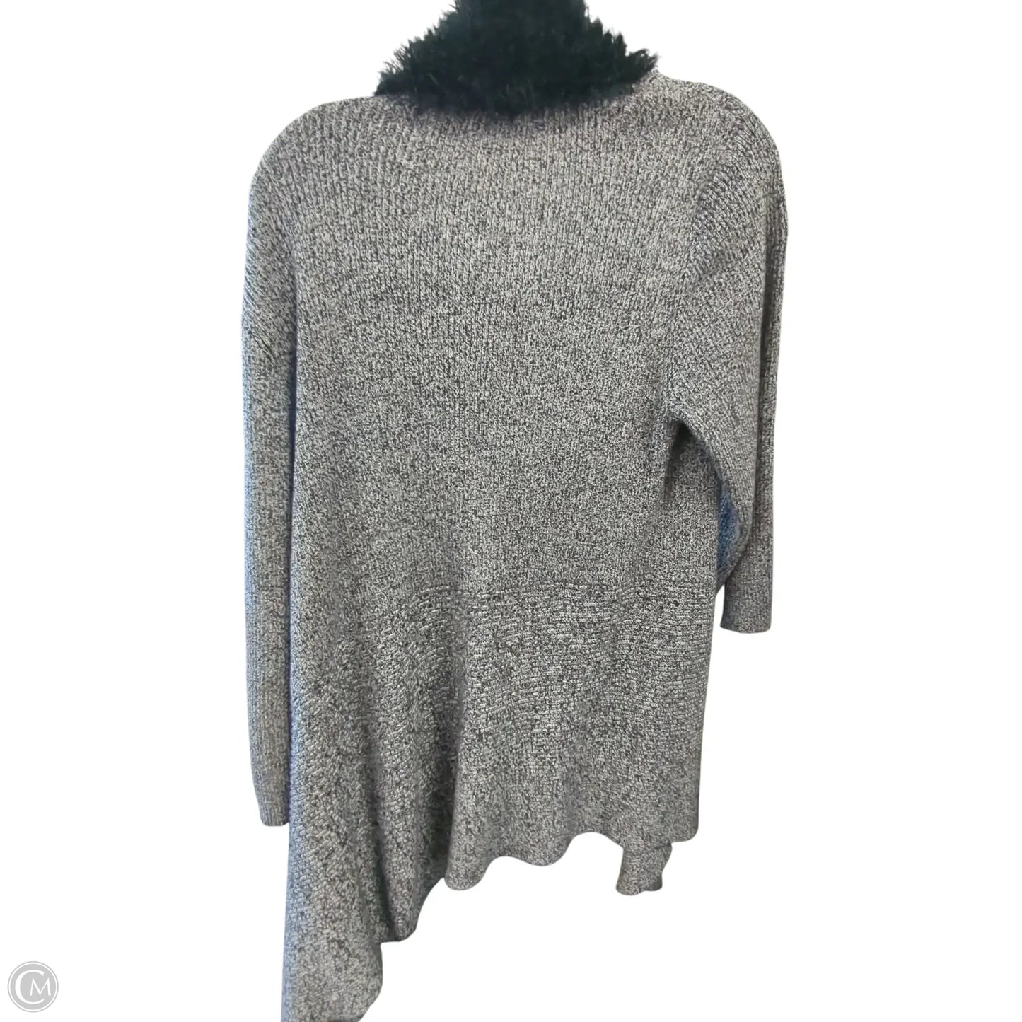 Cardigan By Clothes Mentor In Black & White, Size: Xl