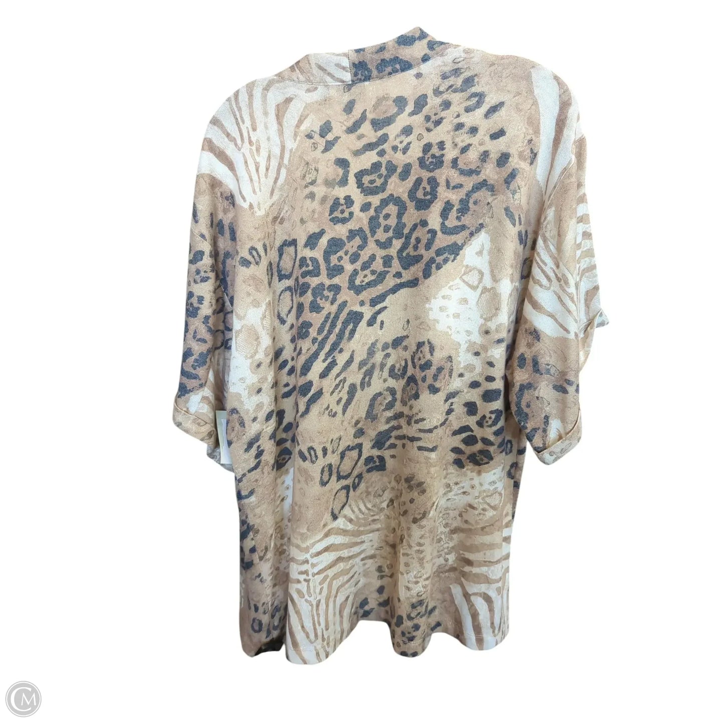 Cardigan By Versona In Animal Print, Size: L