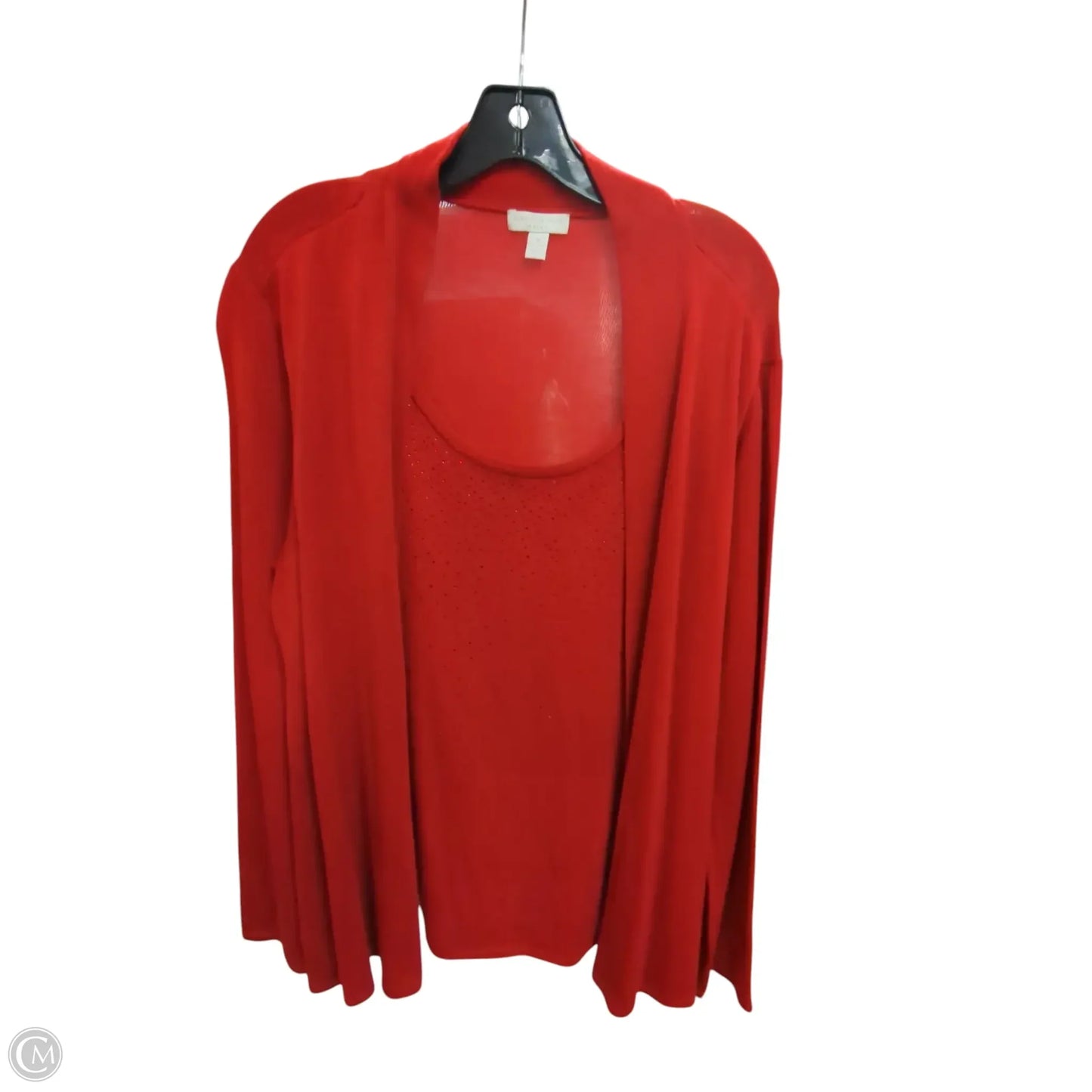 Sweater By Charter Club In Red, Size: 3x