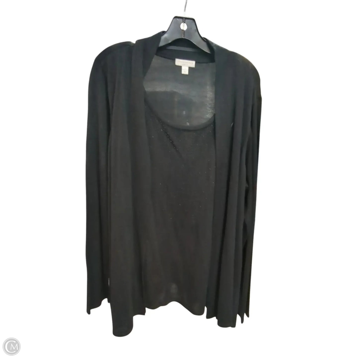 Sweater By Charter Club In Black, Size: 3x
