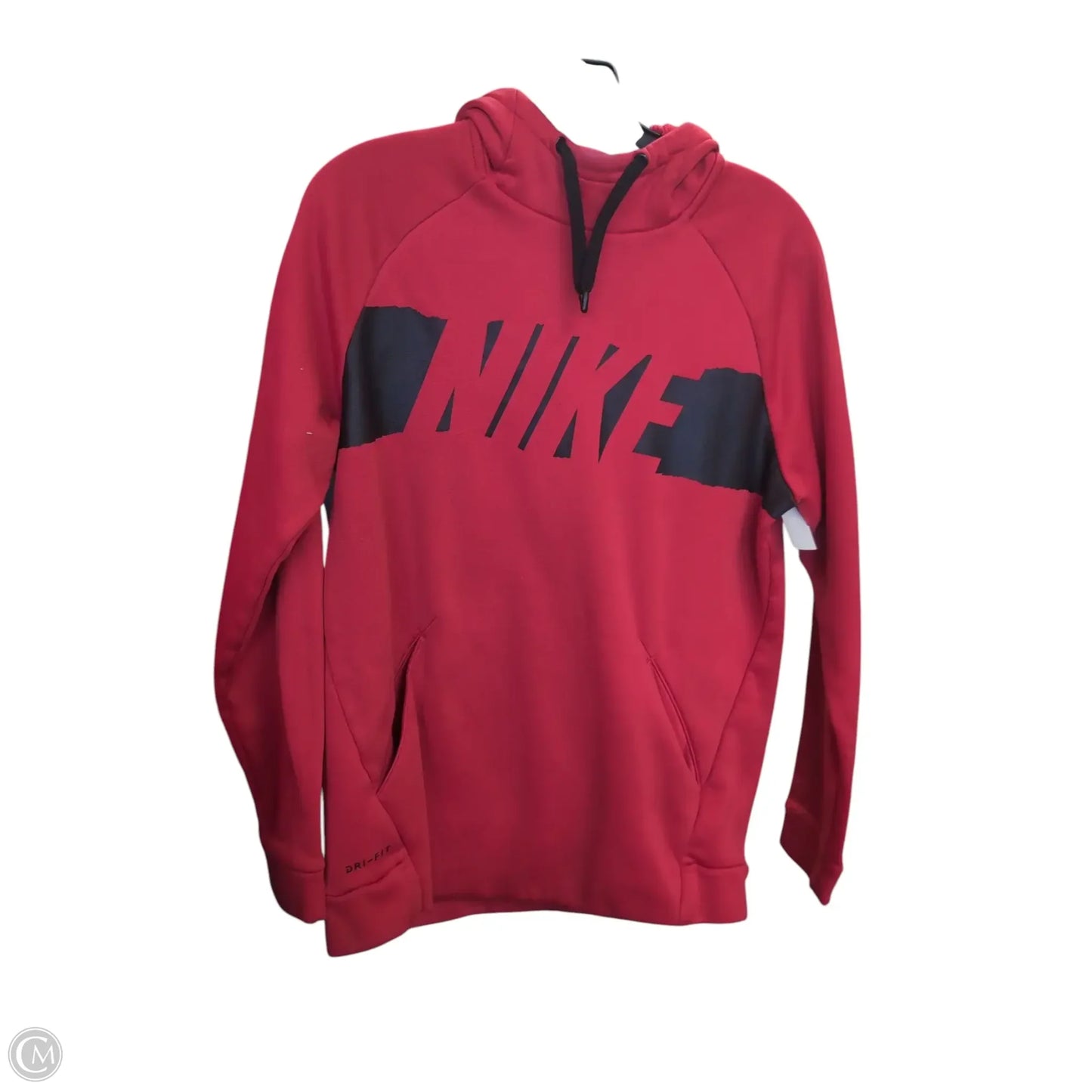 Sweatshirt Hoodie By Nike Apparel In Black & Red, Size: S