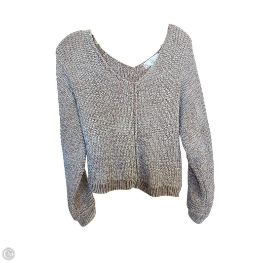 Sweater By Pink Rose In Taupe, Size: Xs