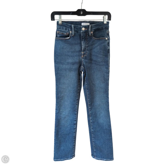 Jeans Skinny By Good American In Blue Denim, Size: 0