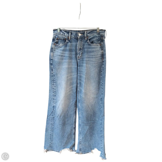 Jeans Straight By American Eagle In Blue Denim, Size: 2p