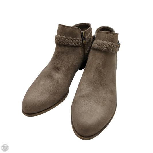 Boots Ankle Flats By Life Stride In Brown, Size: 10