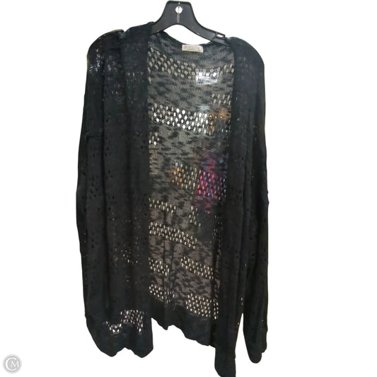 Cardigan By Clothes Mentor In Black, Size: 2x