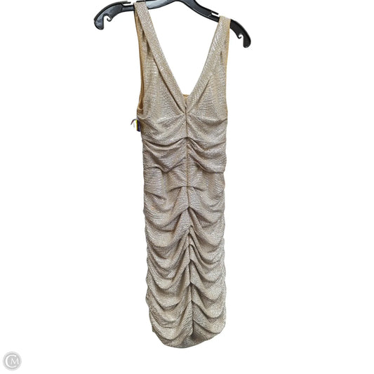 Dress Party Midi By Express In Gold, Size: 8