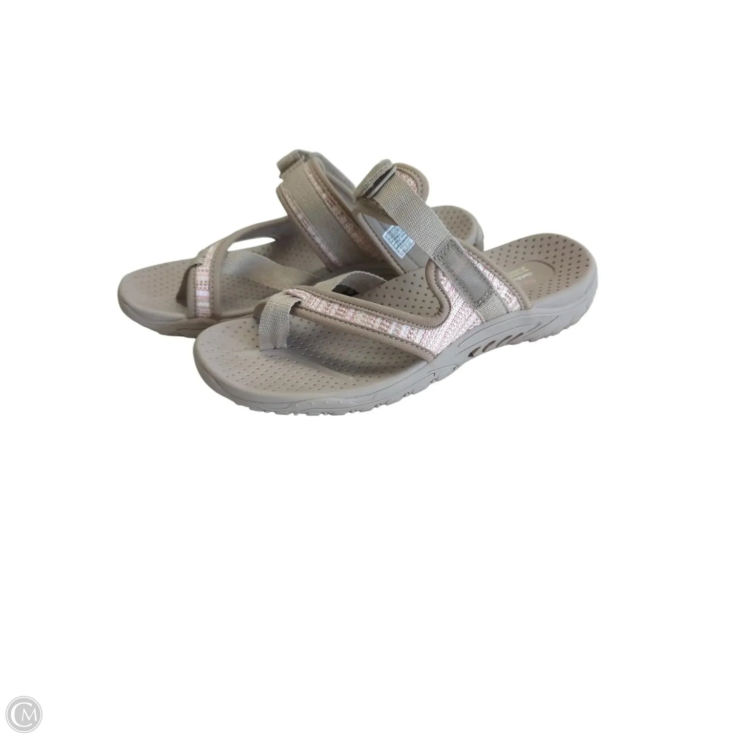Sandals Flats By Skechers In Tan, Size: 6.5