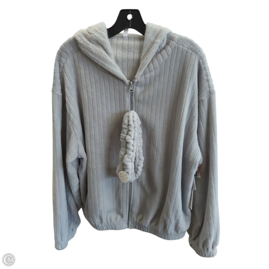Jacket Fleece By Clothes Mentor In Grey, Size: Xl