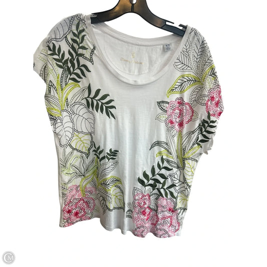 Top Short Sleeve By Tommy Bahama In White, Size: M
