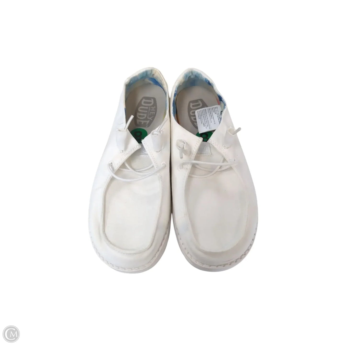 Shoes Flats By Hey Dude In White, Size: 8