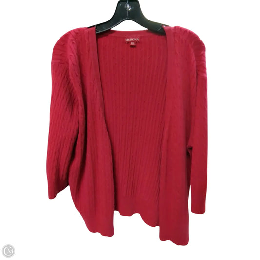 Cardigan By Merona In Red, Size: 2x