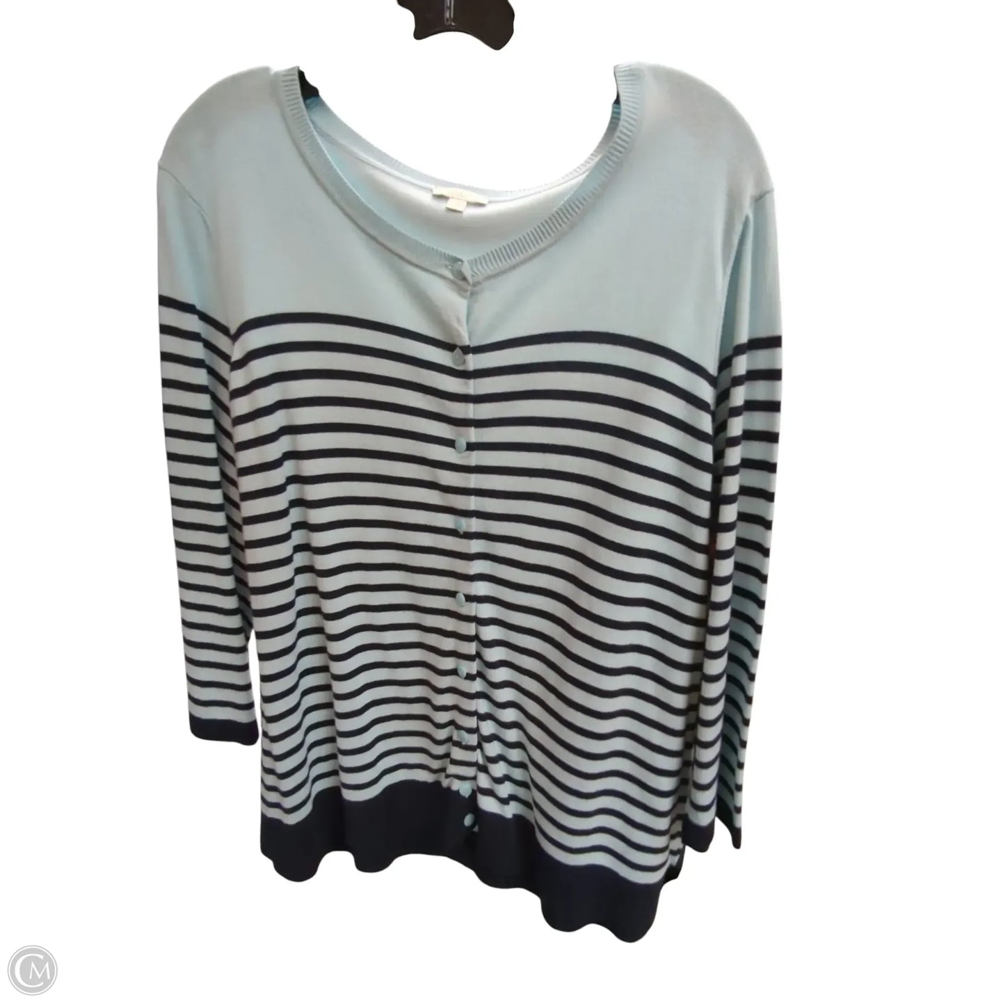 Cardigan By Talbots In Blue, Size: 2x