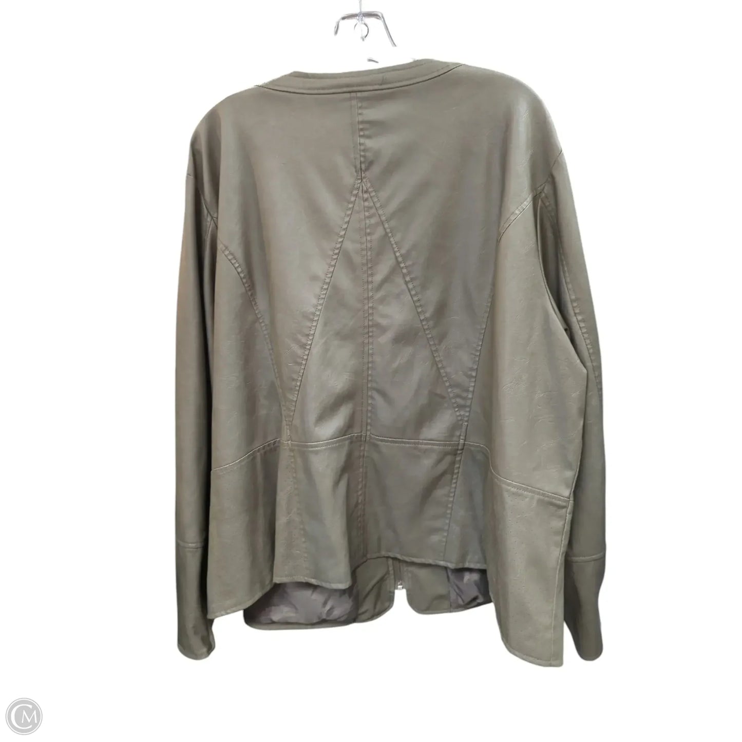 Coat Leather By Avenue In Green, Size: 26