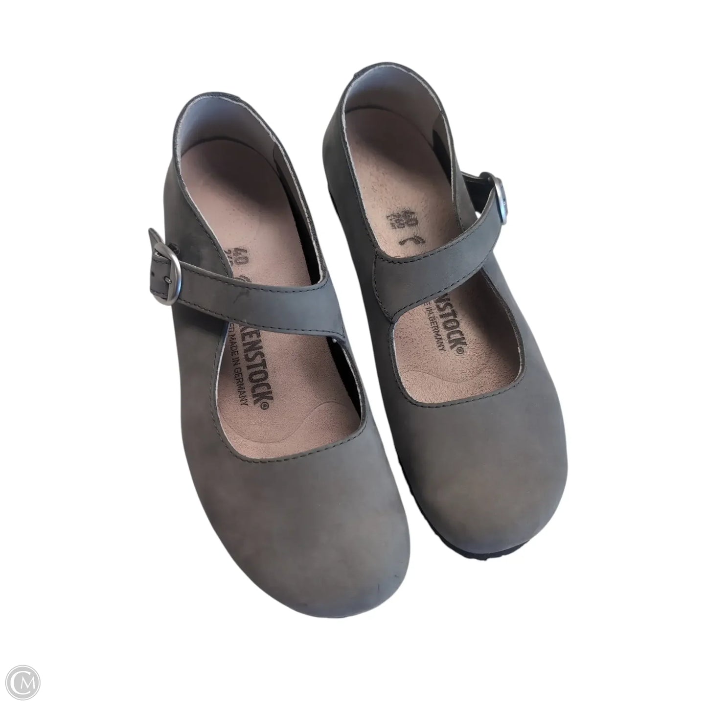 Shoes Flats By Birkenstock In Grey, Size: 9.5