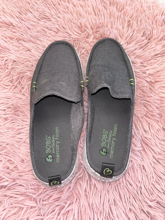 Grey Shoes Flats Mule & Slide Bobs, Size 7.5