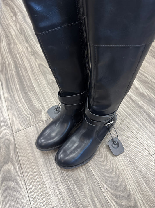 Boots Mid-calf Flats By St Johns Bay In Black, Size: 6