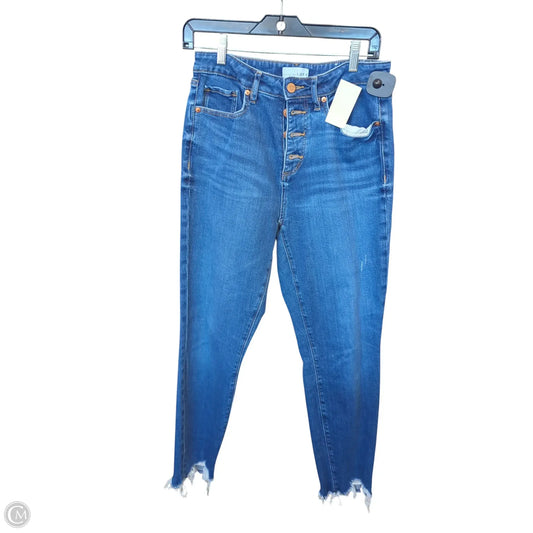 Jeans Skinny By Loft In Blue Denim, Size: 6