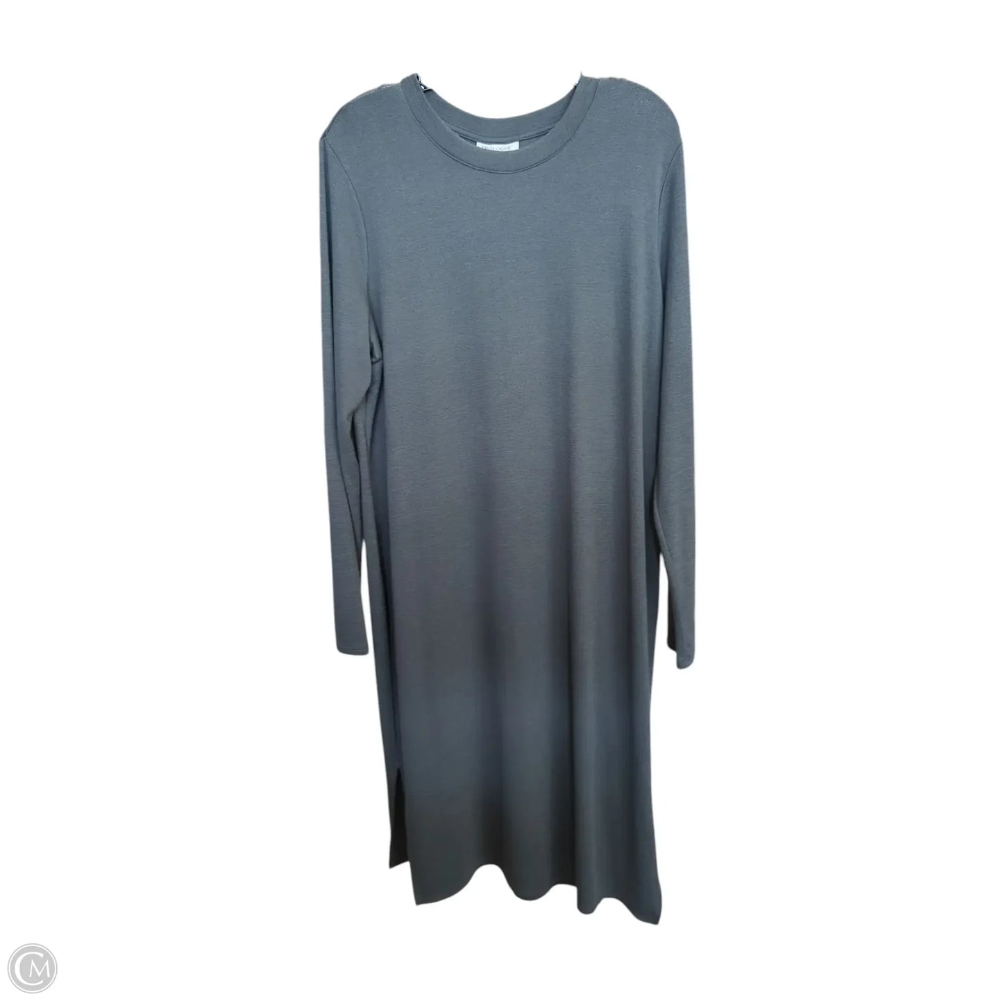 Dress Casual Maxi By Prologue In Grey, Size: Xxl