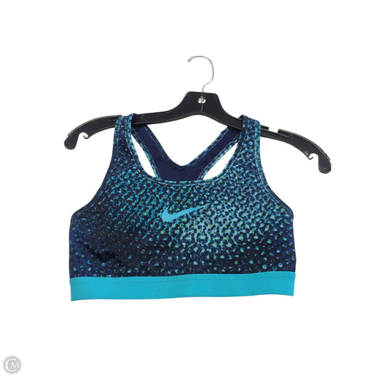 Athletic Tank Top By Nike In Blue & Green, Size: S