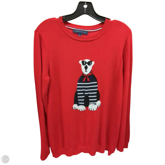 Sweater By Tommy Hilfiger In Red, Size: M