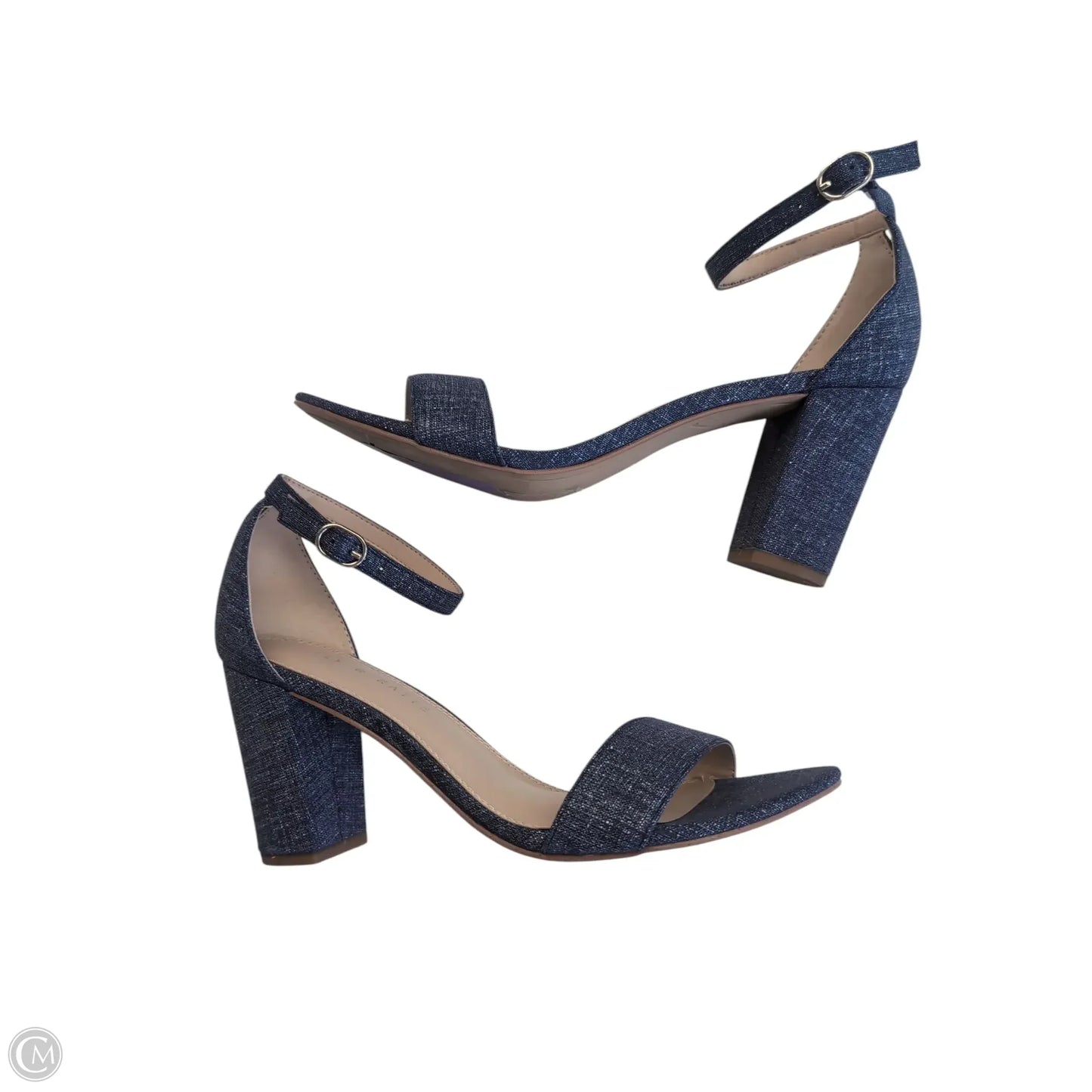Shoes Heels Block By Kelly And Katie In Blue, Size: 7.5