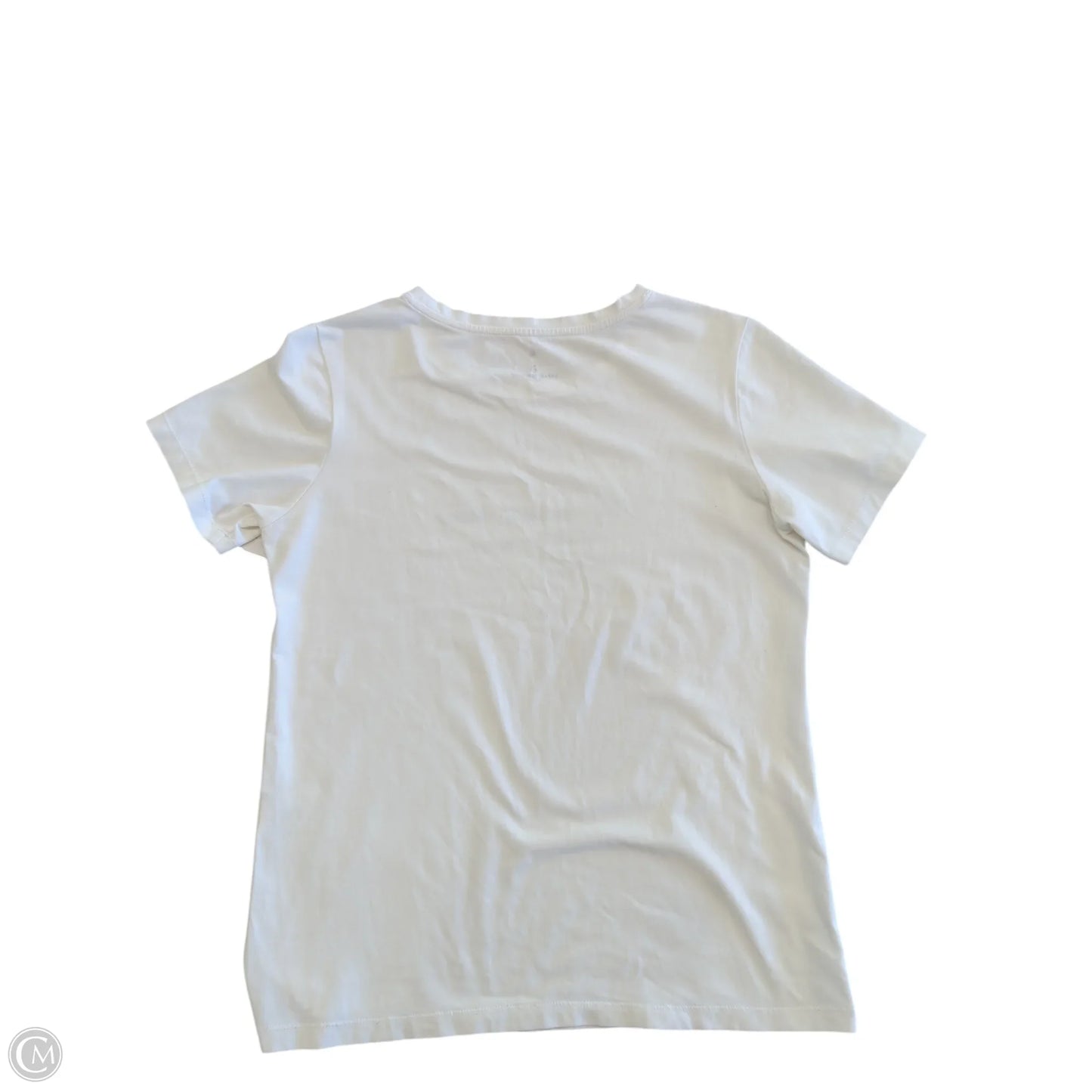 Top Short Sleeve Basic By Clothes Mentor In White, Size: M