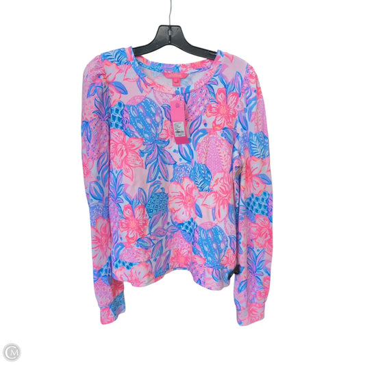 Top Long Sleeve Designer By Lilly Pulitzer In Multi-colored, Size: L