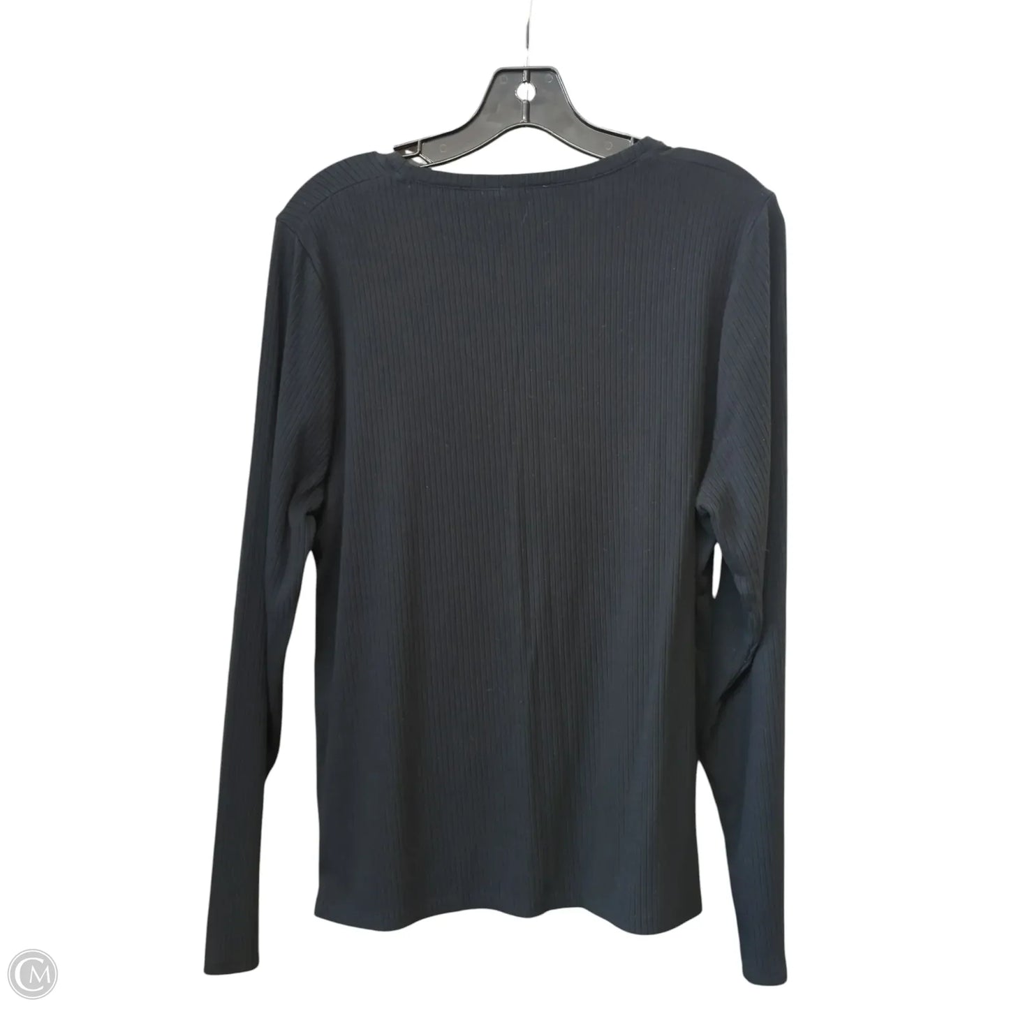 Top Long Sleeve By Splendid In Black, Size: Xxl