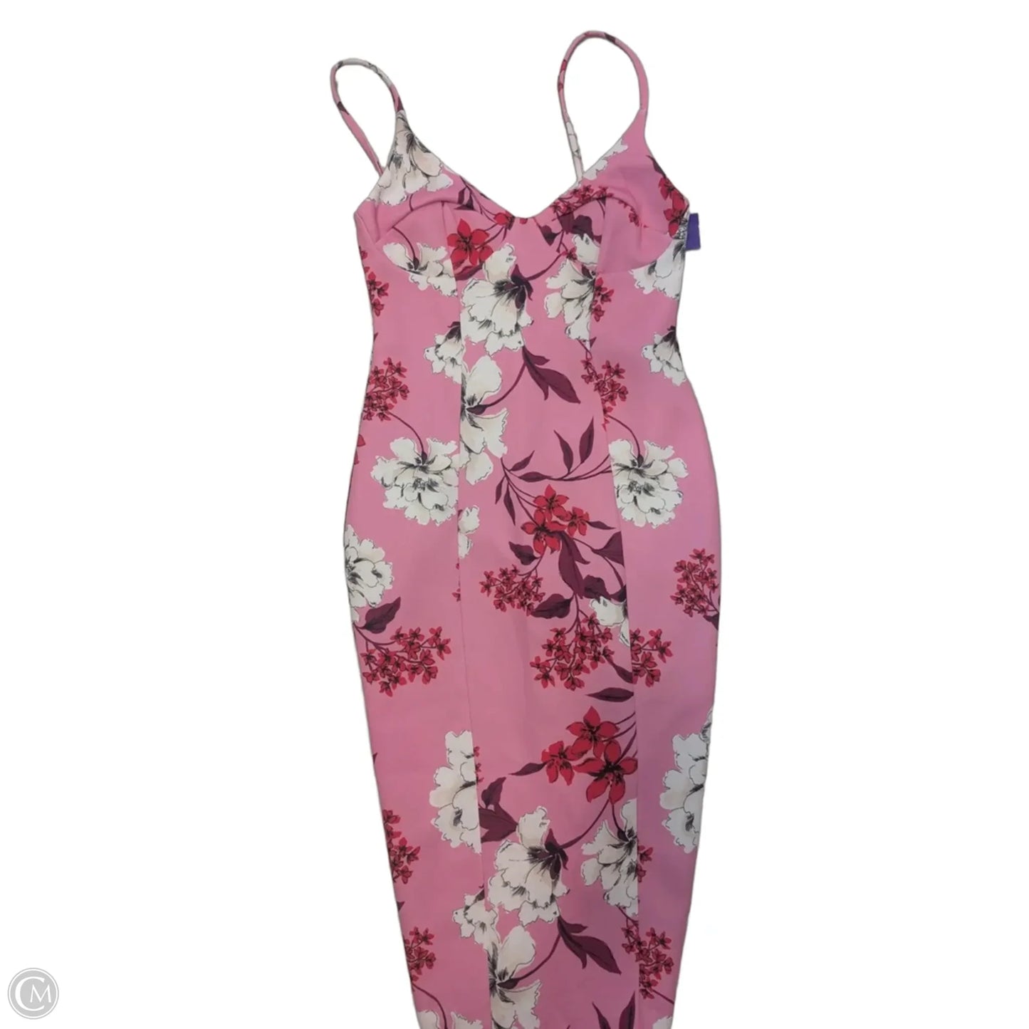 Dress Casual Midi By Asos In Pink, Size: 4