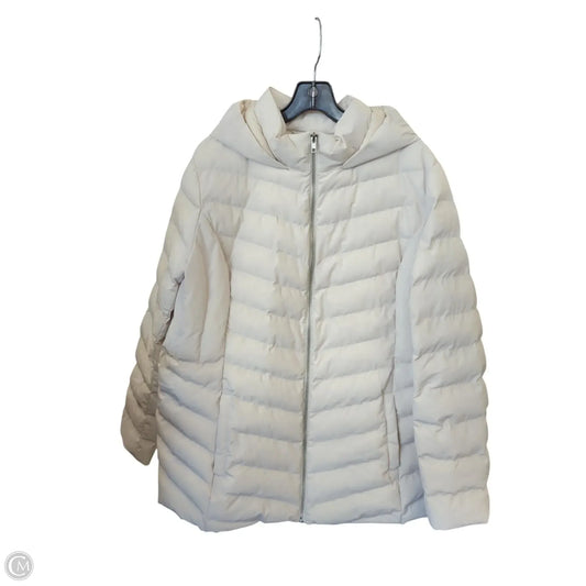 Coat Puffer & Quilted By 32 Degrees In Cream, Size: Xl