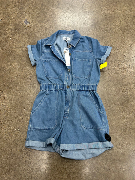 Romper By Vigoss In Blue Denim, Size:L