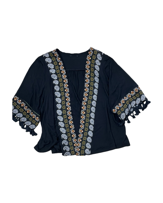 Cardigan By Clothes Mentor In Black, Size:S
