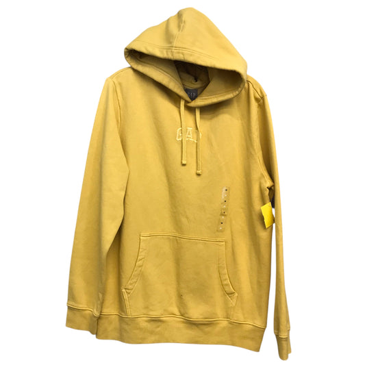 Sweatshirt Hoodie By Gap In Yellow, Size:M