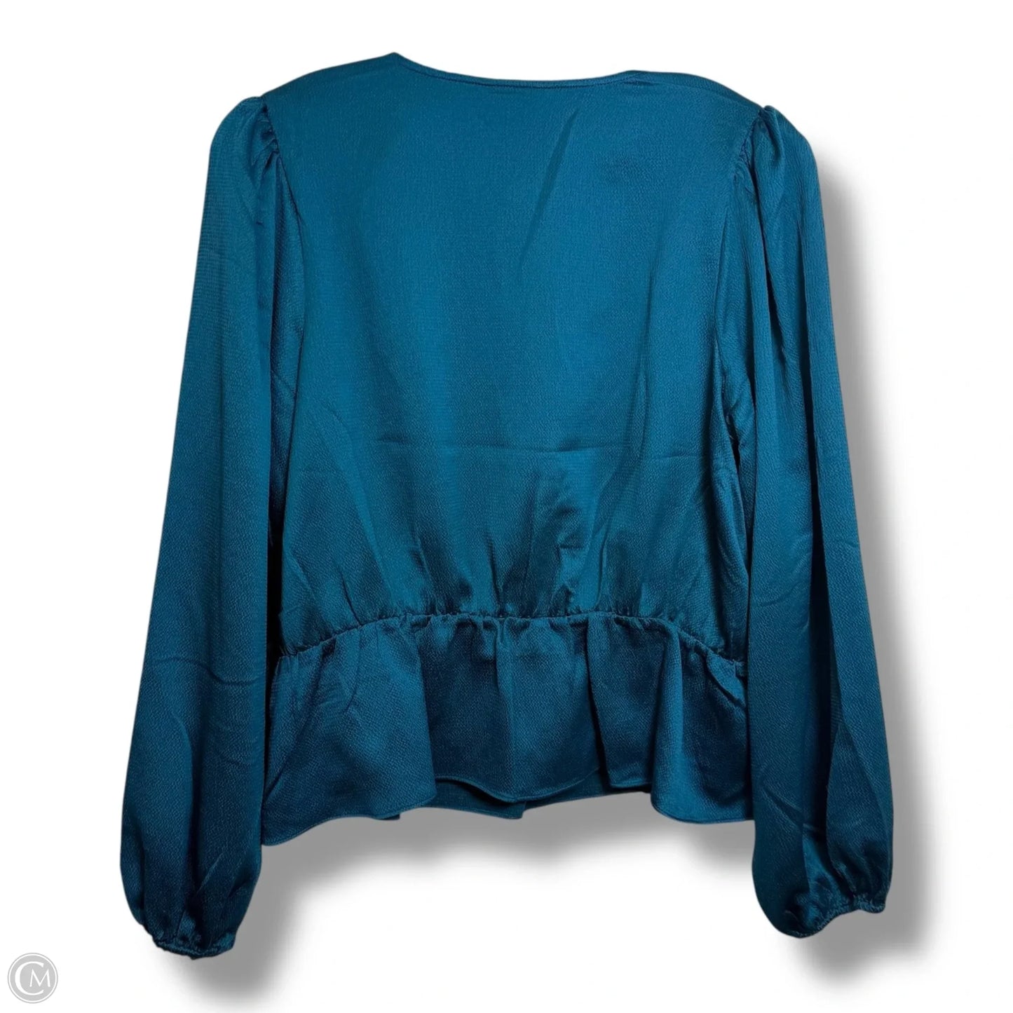 Top Long Sleeve By Express In Teal, Size: Xl