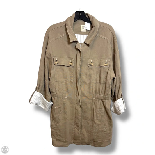 Jacket Other By Clothes Mentor In Tan, Size: M