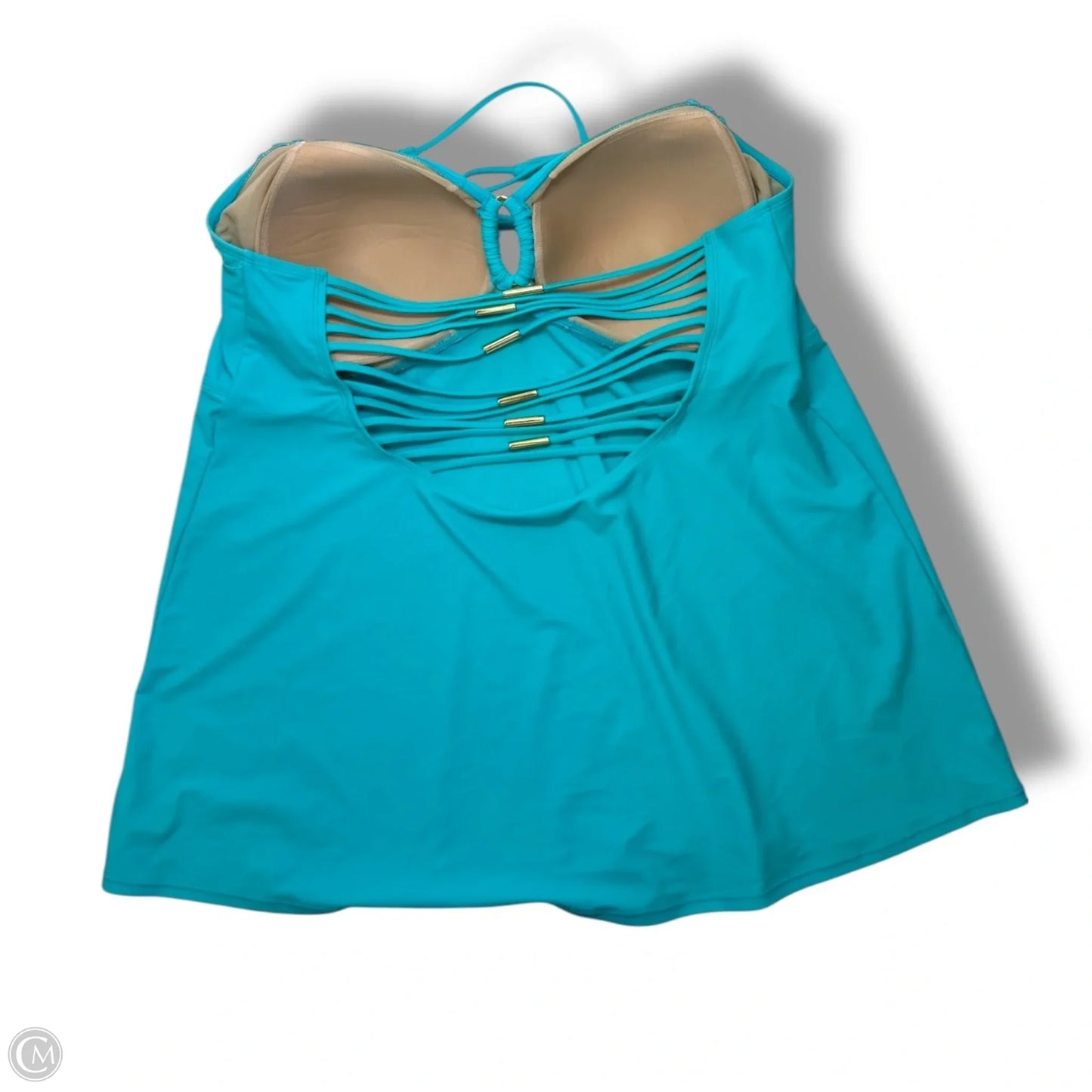 Tankini Swimsuit 2pc By Cacique In Teal, Size: 26
