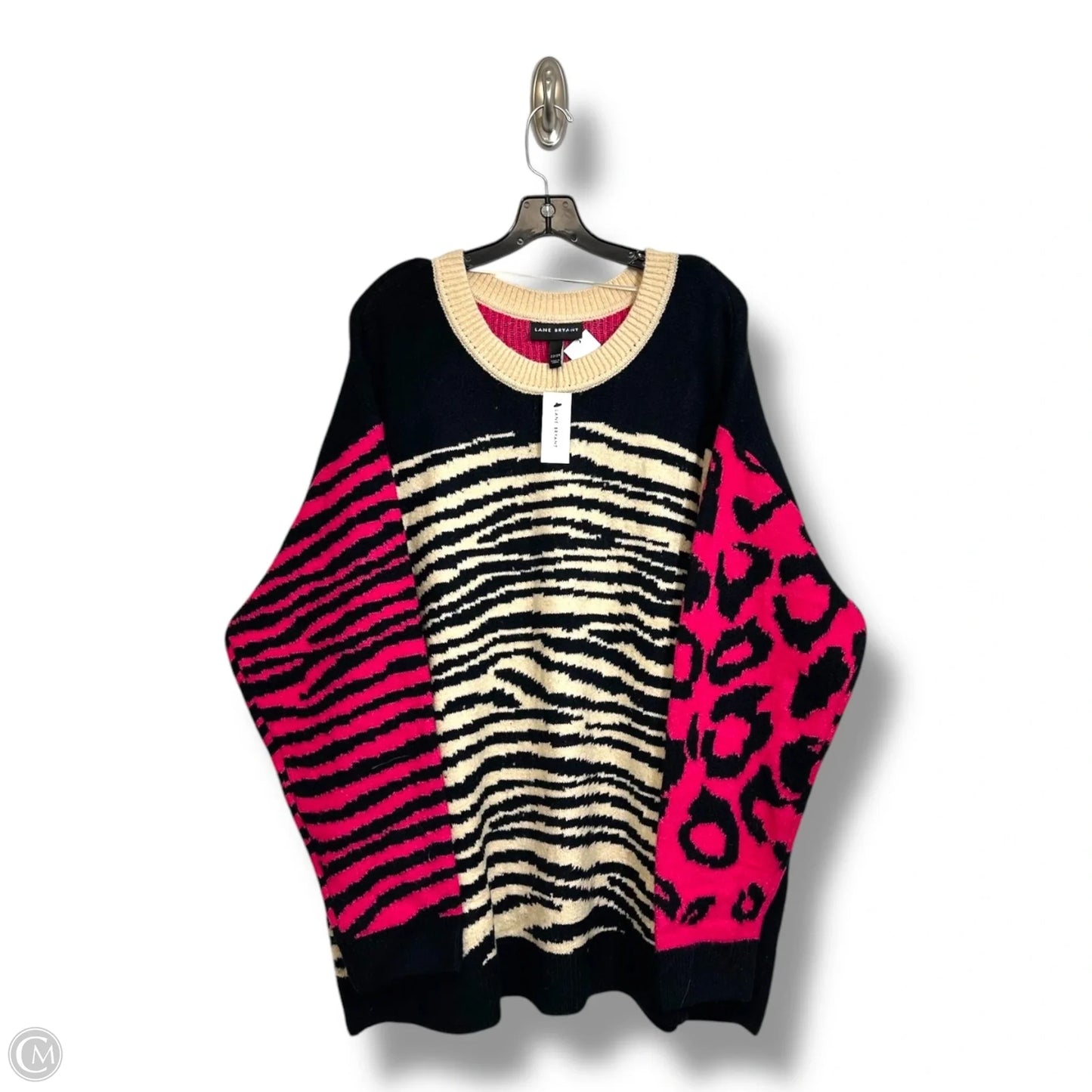 Sweater By Lane Bryant In Animal Print, Size: 2x