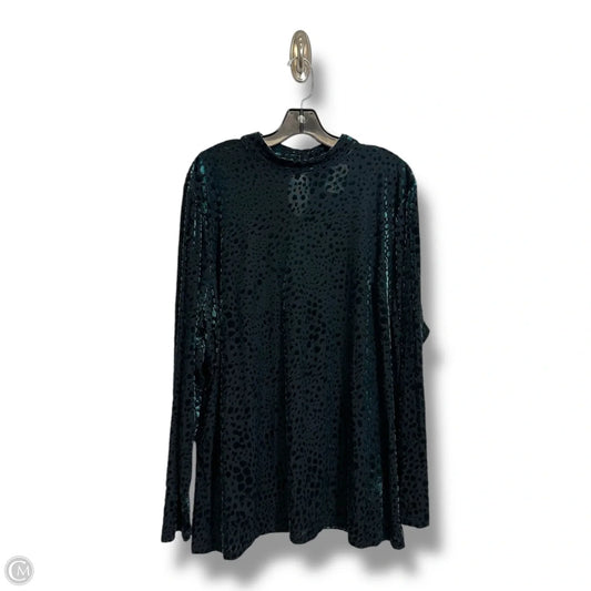 Top Long Sleeve By Lane Bryant In Green, Size: 2x