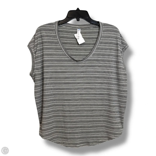 Top Short Sleeve Basic By Athleta In Striped Pattern, Size: Lp