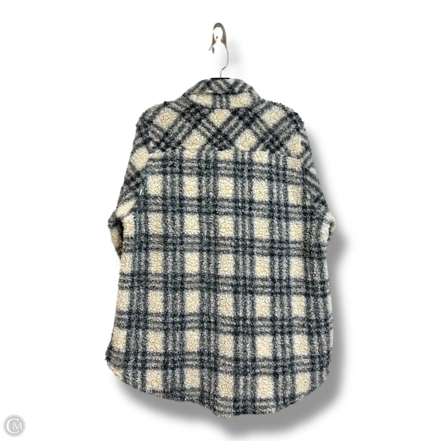 Jacket Shirt By Torrid In Checkered Pattern, Size: M
