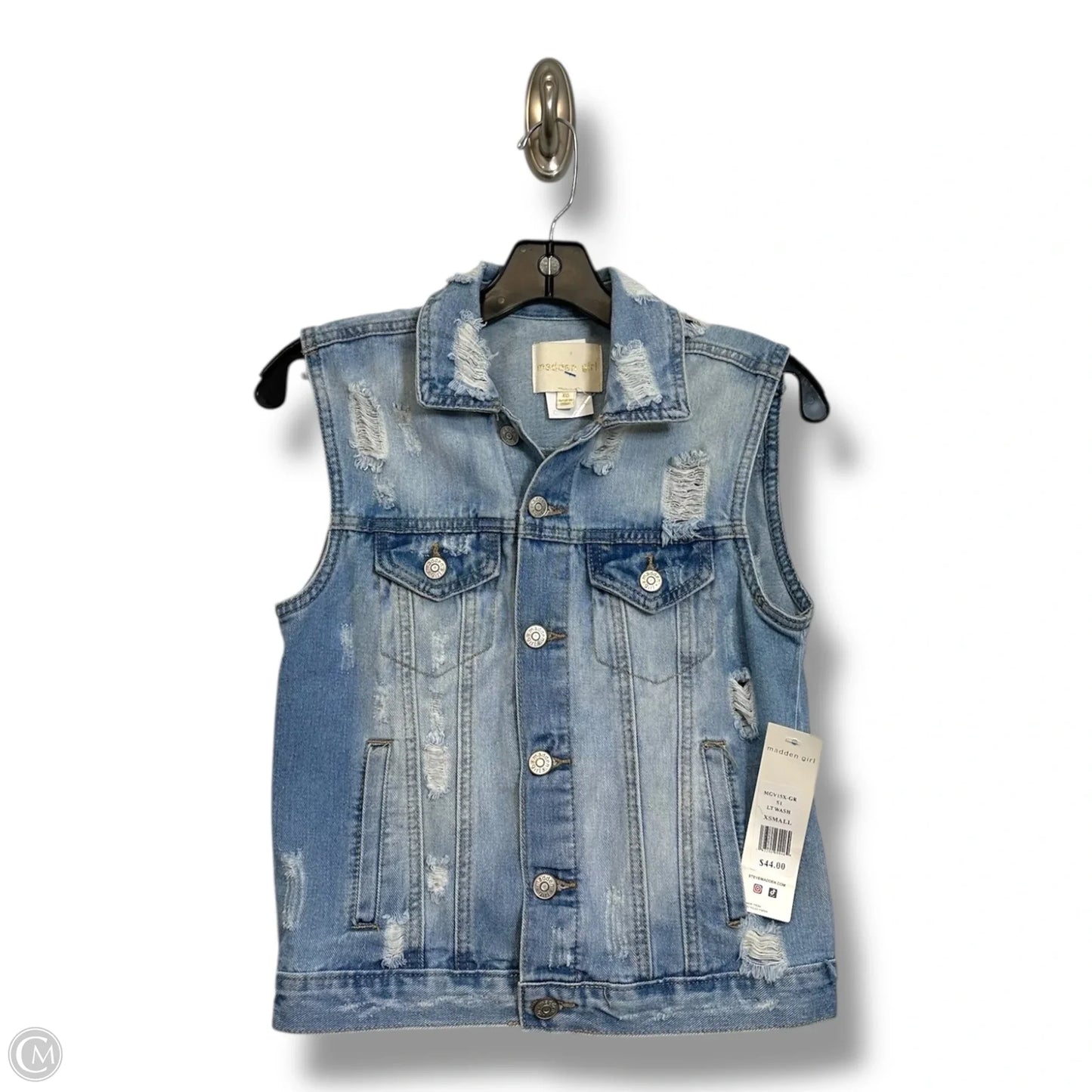 Vest Other By Madden Girl In Blue Denim, Size: Xs